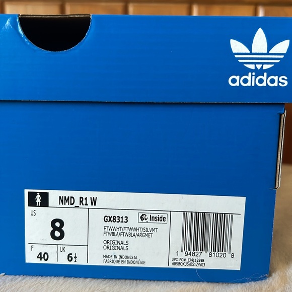 adidas NMD_R1 Primeblue Cloud White W SKU GX8313 Size 8 - Picture 8 of 8